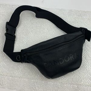 Pandora Belt waist Bag with clip Black Zip close Adjustable lined pocket inside